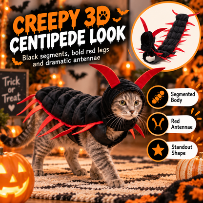 😹 Giant Centipede Cat Costume — Creepy Until It Starts Walking
