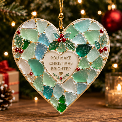 🎄 Stained Glass Style Christmas Blessing Ornaments