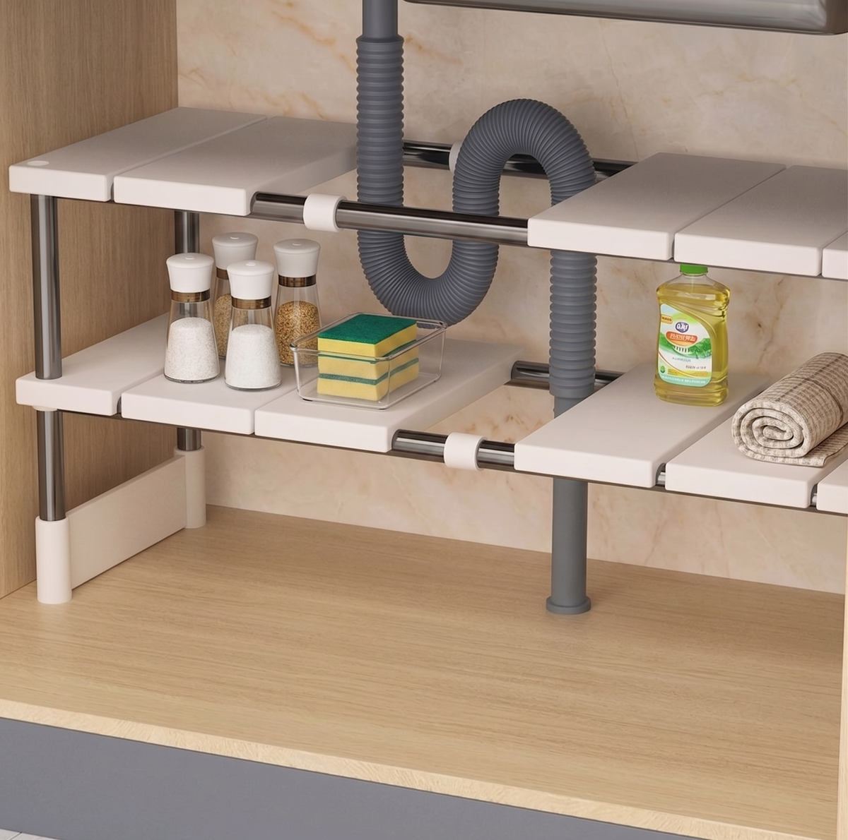 Extendable Sink Shelf