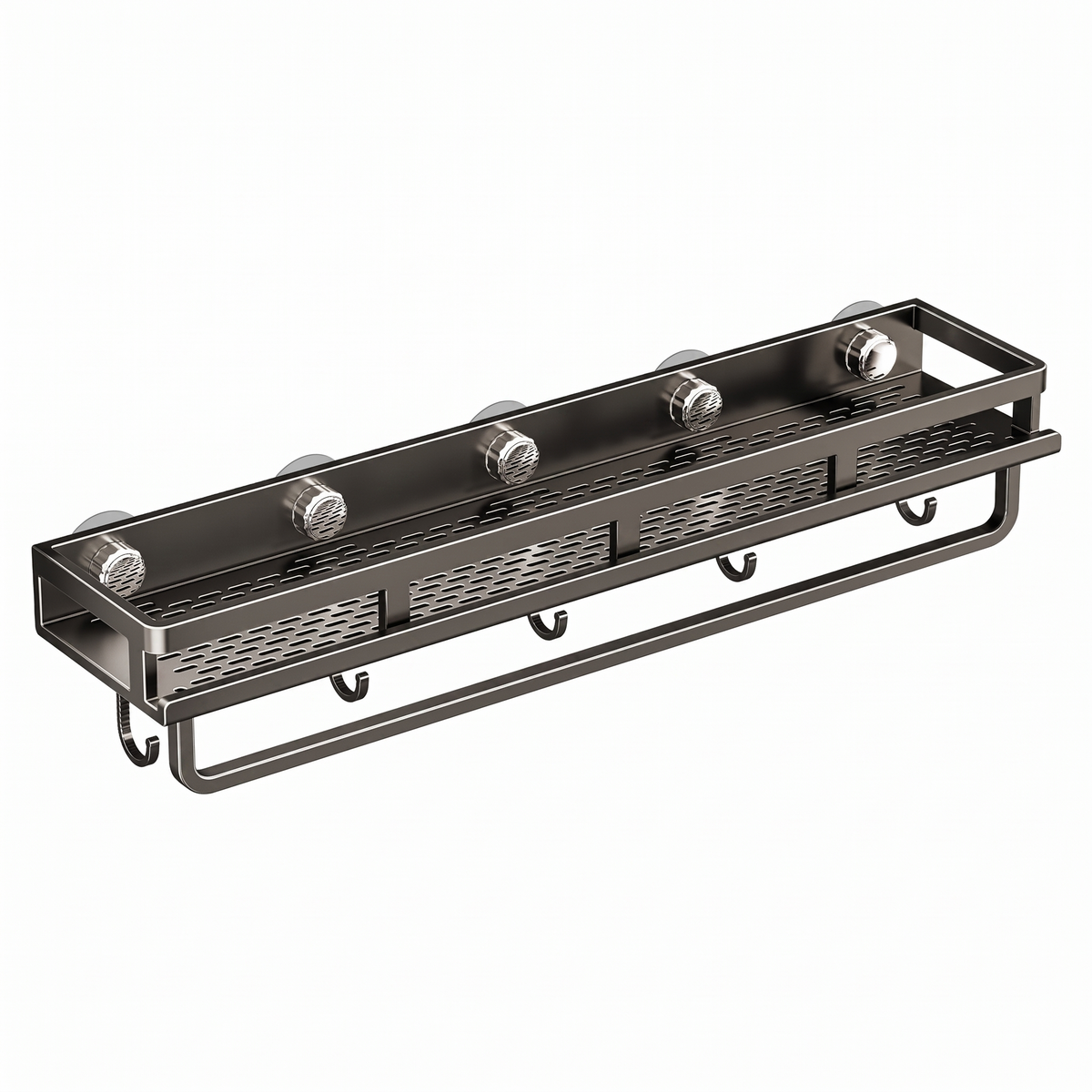 No-Drill Wall-Mounted Shelving Unit