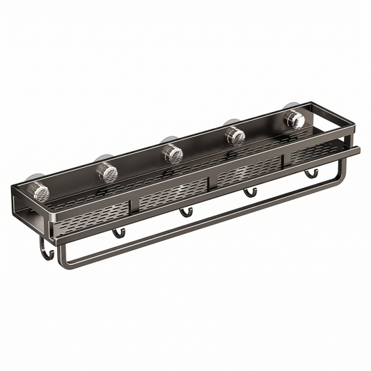 No-Drill Wall-Mounted Shelving Unit