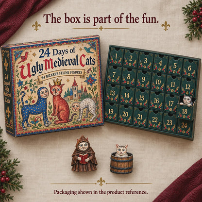 🐈🏰 24 Days of Ugly Medieval Cats – Hilariously Weird Cat Advent Calendar 2026